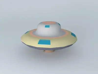 UFO with interior Free 3D model