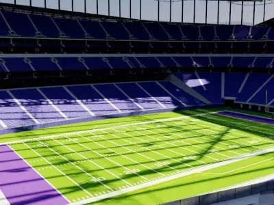 US Bank Stadium - Minnesota Low-poly 3D model
