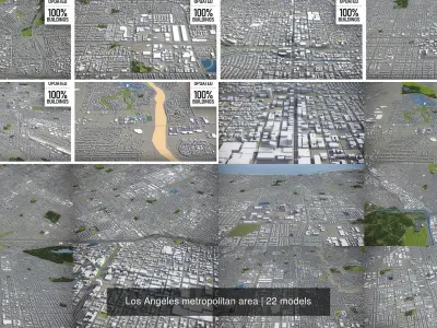 Los Angeles 3D Model Pack