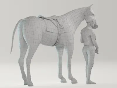  Racehorse and Jockey HQ 005 Standard License 