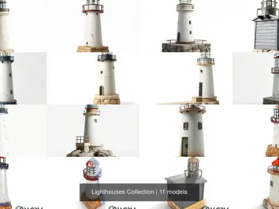 Lighthouses Collection 3D Model Pack