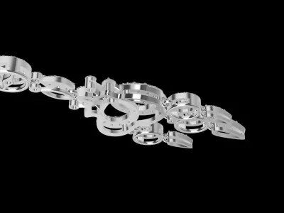 BEAUTIFUL HANGING EARRINGS  3D print model