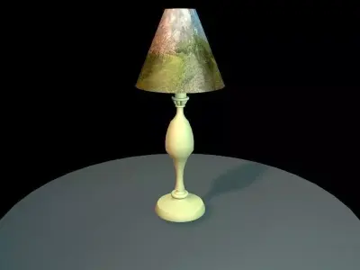 Simple Lamp Low-poly 3D model