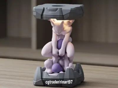 Mewtwo in the Clone Lab 3D print model