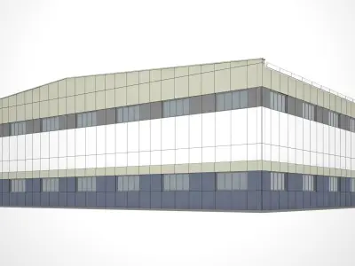 Warehouse Low-poly 3D model