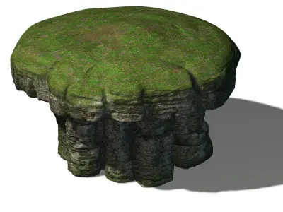 Mountain Hengshan - mushroom stone 02 3D model