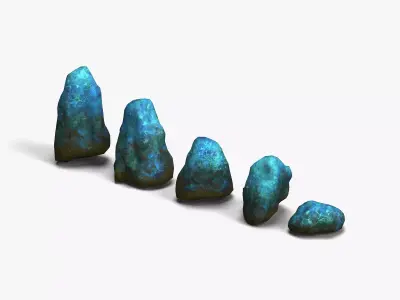 Rock Set 03 - Magic Low-poly 3D model