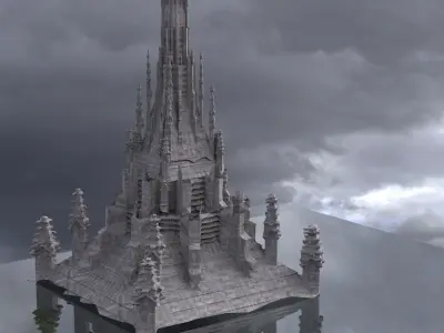 Dark Fantasy Gothic medieval 3D model
