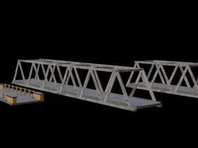 Bridge Low-poly 3D model
