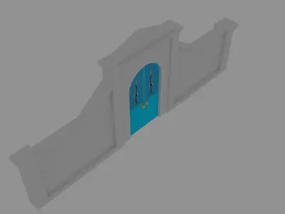Wall Gate 3D model
