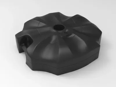 Garden Umbrella Accessory Low-poly 3D model