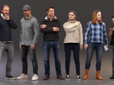  rigged People SixPack 001 