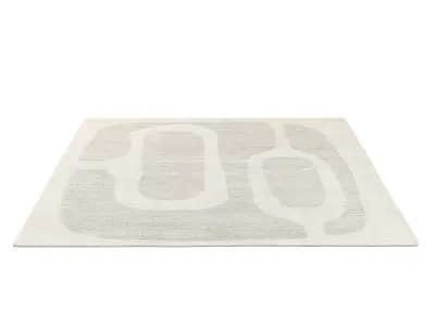 ELURU HAND-KNOTTED WOOL RUG 3D model