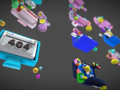 3D Button Collections5 Low-poly 3D model