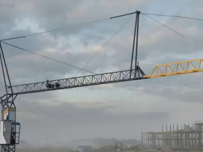  Lattice Boom Tower Crane Unit with Operator Cabin 