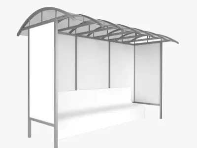 Bus Stop 3D model