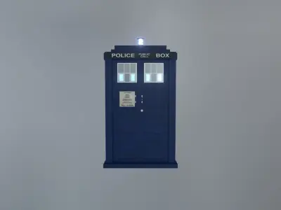 DOCTOR WHO - MATT SMITH TARDIS - Rogue Film Productions Low-poly 3D model