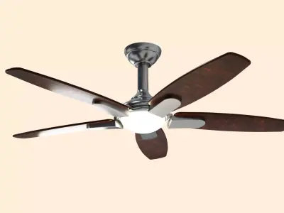 Low poly Ceiling fan 3D model
