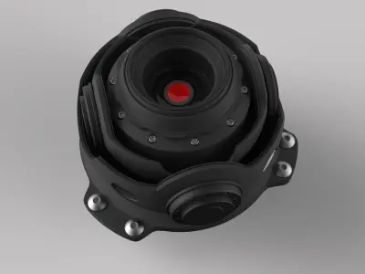 Robot Cyborg Eye 3d model 3D model