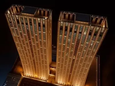 apartment hotel 3D model 3D model