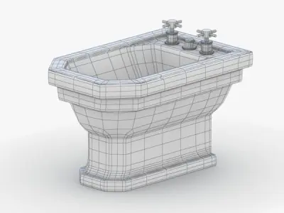 1556 - Toilet Low-poly 3D model