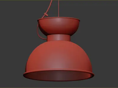 Olsson and Jensen Ceiling lamp blue 3D model