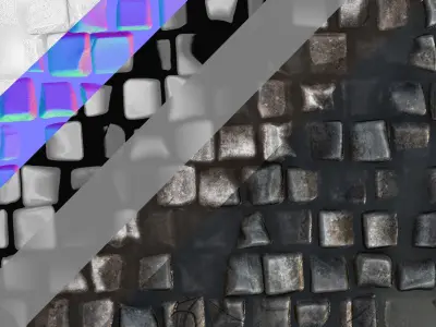 Different Ground Textures with Variations  3D model