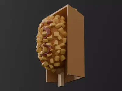 Street Food-Hot dog-clicker 3D print model