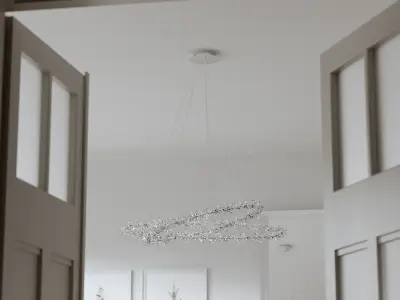 ESTE 8001 60 80 Chrome pendant 3D model