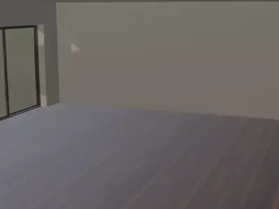 Single Story Residential House  3D model