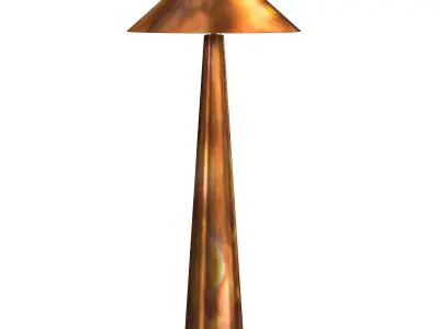 Romani Iridescent Acid Wash Floor Lamp 3D model