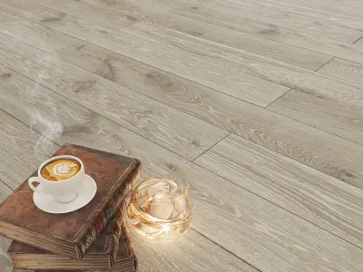 Parquet Kahrs Oak 6 colors 3D model
