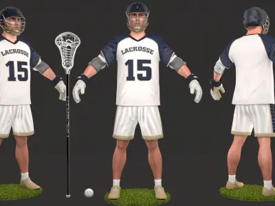  Lacrosse Players 