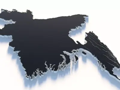 Bangladesh Country Terrain 3D model