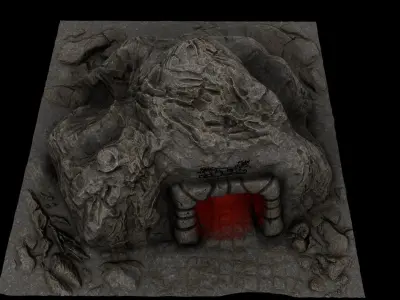Cave Enterance 2 3D model