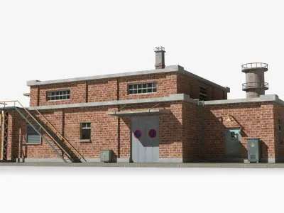 Factory xx4 Low-poly 3D model purchase