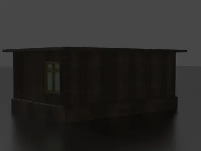 City house low-poly Low-poly 3D model 2