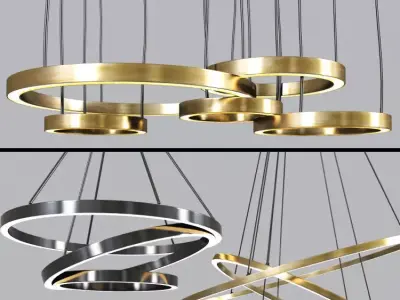 Modern Ceiling Chandelier 3D model