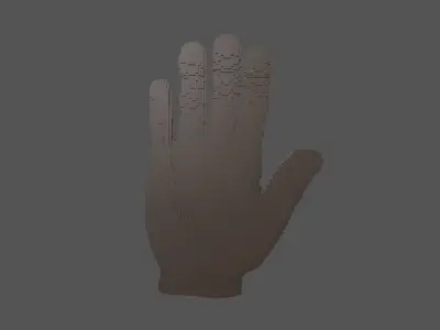 Voxel Style Hand v1 005 3D model