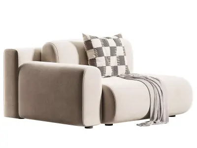 Mail-2NRL Textile Light Chair Low-poly 3D model