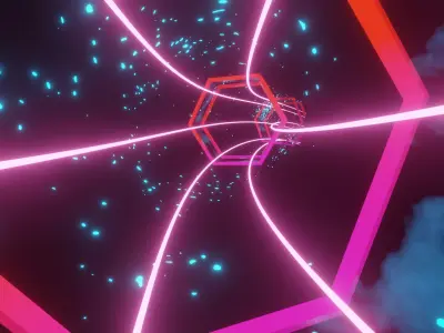 Sci Fi Lightning Tunnel Loop  3D model