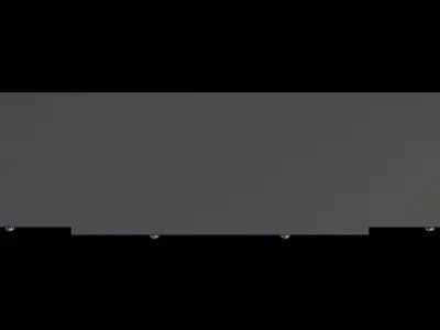 Transitional Fretwork 4 Door With 3 Drawers Sideboard 3D model