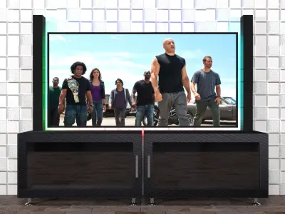 Furniture for TV Free 3D model