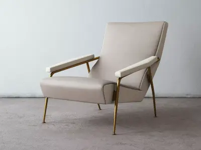 D153 pair of lounge chairs 3D model