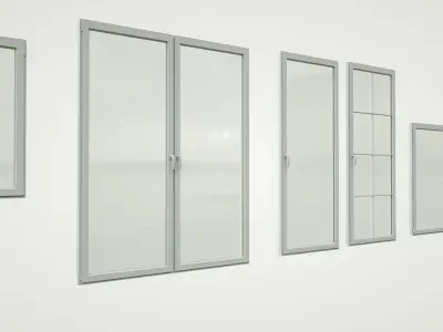 low-poly windows pack Low-poly 3D model