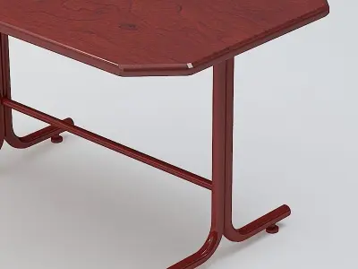 Red Table 03 3D model