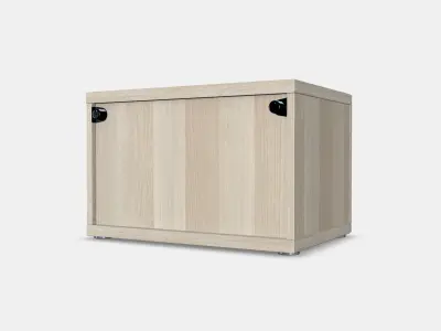 BESTA Shelf unit with glass door 4 Low-poly 3D model