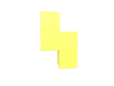Tetris Block v4 Pack 01 Low-poly 3D model
