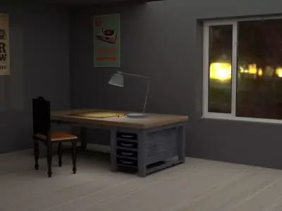 Simple Room 3D model