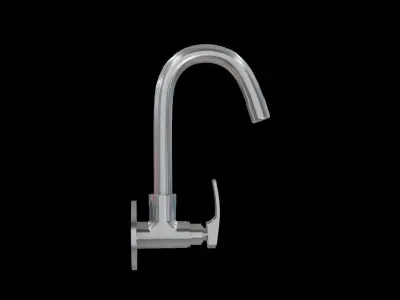 TRESCO sink TAP Low-poly 3D model